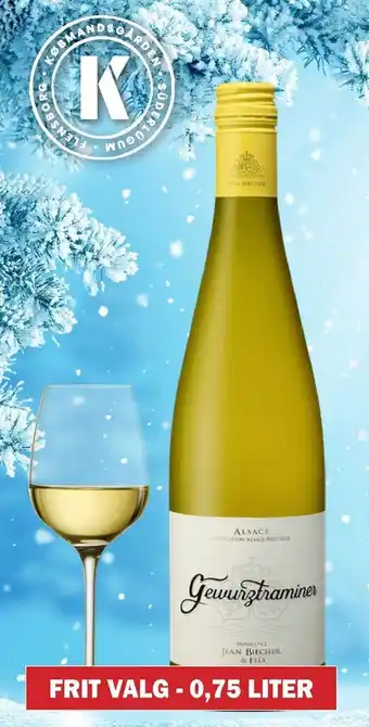Købmandsgården Alsace j. biecher gewürztraminer tilbud