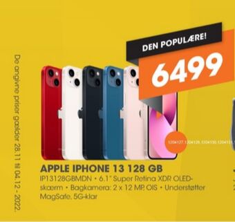 Expert Apple iphone 13 mobiltelefon tilbud