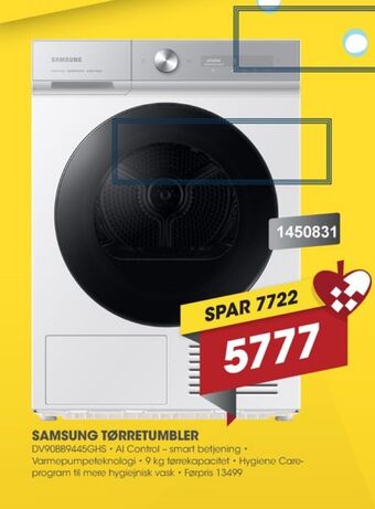 Punkt1 Samsung tørretumbler tilbud