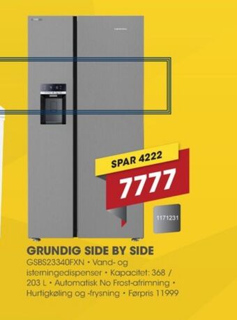 Punkt1 Grundig køle/fryseskab tilbud