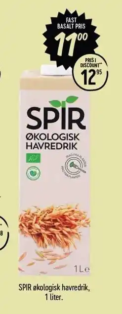 Økologisk havredrik 1 liter