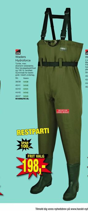 Harald Nyborg Waders Hydroforce tilbud