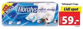 Lidl Toiletpapir 3-lags tilbud