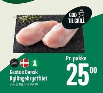 Min Købmand Gestus Dansk Kyllingebrystfilet tilbud