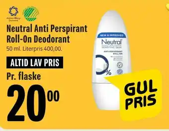 Min Købmand Neutral Anti Perspirant Roll-On Deodorant tilbud