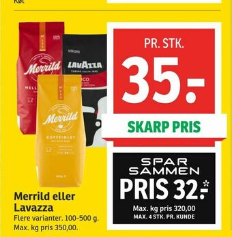 SPAR Merrild eller Lavazza tilbud