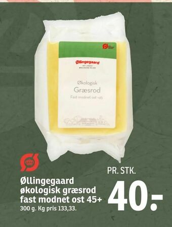 Øllingegaard økologisk græsrod fast modnet ost 45+