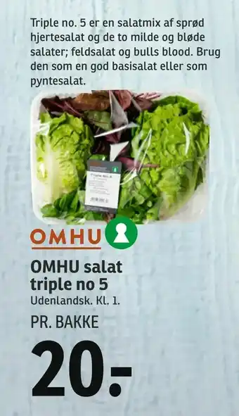 SPAR OMHU salat triple no 5 tilbud