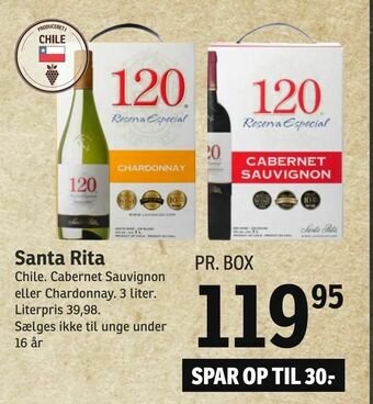 SPAR Santa Rita tilbud