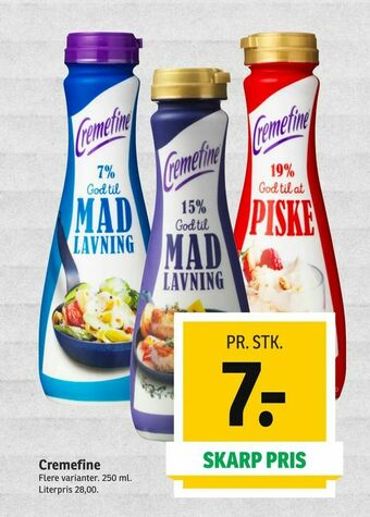 SPAR Cremefine tilbud