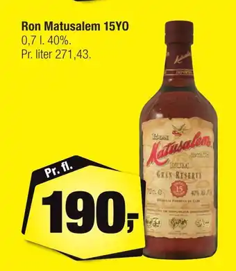 Ron matusalem 15yo