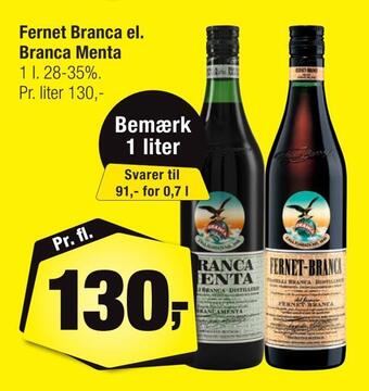 Calle Fernet branca el. branca menta tilbud