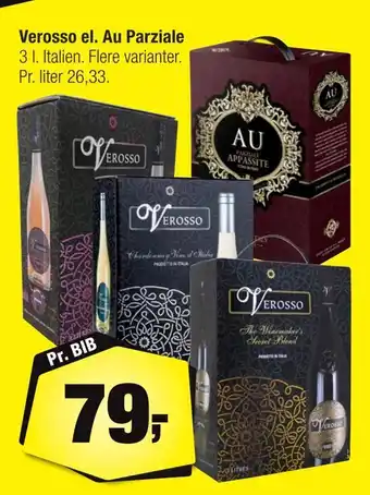 Calle Verosso el. au parziale tilbud