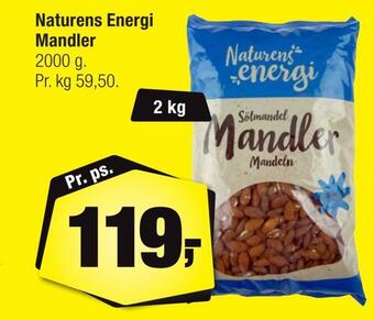 Calle Naturens energi mandler tilbud