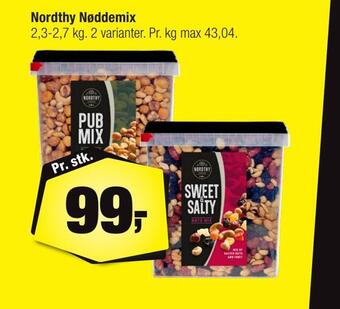 Calle Nordthy nøddemix tilbud