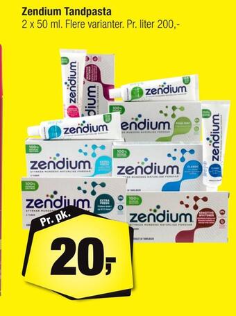 Calle Zendium tandpasta tilbud