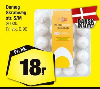 Calle Danæg skrabeæg str. s/m tilbud