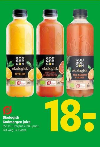 Coop 365 Økologisk godmorgen juice tilbud