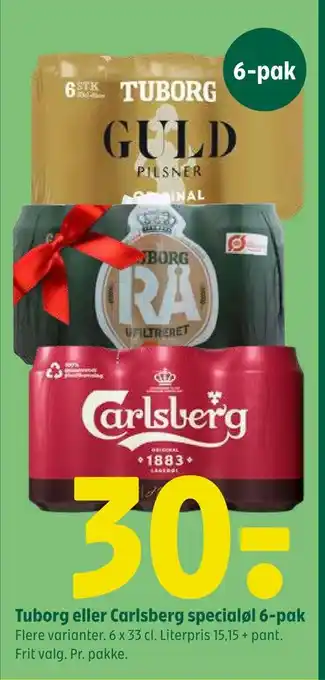 Coop 365 Tuborg eller carlsberg specialøl 6-pak tilbud