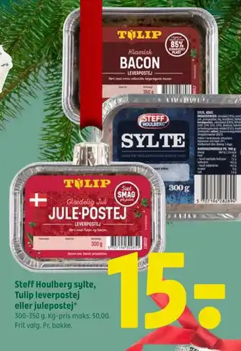 Coop 365 Steff houlberg sylte, tulip leverpostej eller julepostej tilbud