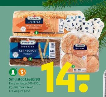 Coop 365 Schulstad levebrød tilbud