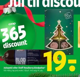Coop 365 Julepaté eller steff houlberg blodpølse tilbud