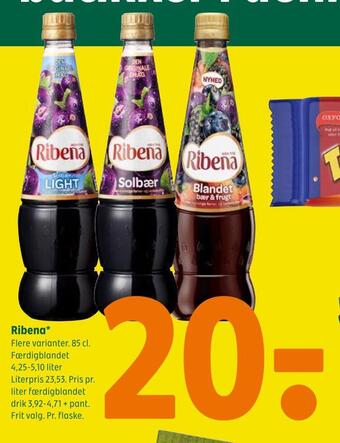 Coop 365 Ribena tilbud