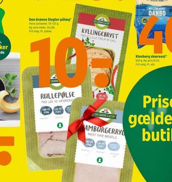 Coop 365 Den grønne slagter pålæg tilbud