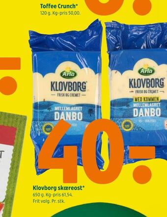 Coop 365 Klovborg skæreost tilbud