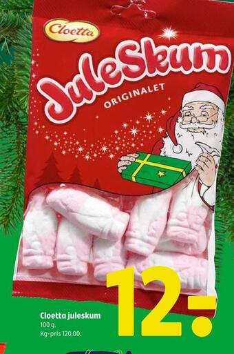 Coop 365 Cloetta juleskum tilbud