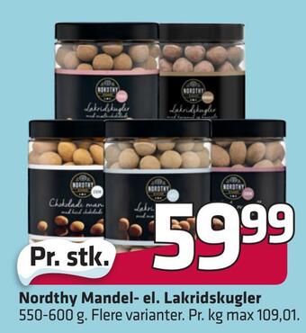 Fleggaard Nordthy mandel- el. lakridskugler tilbud