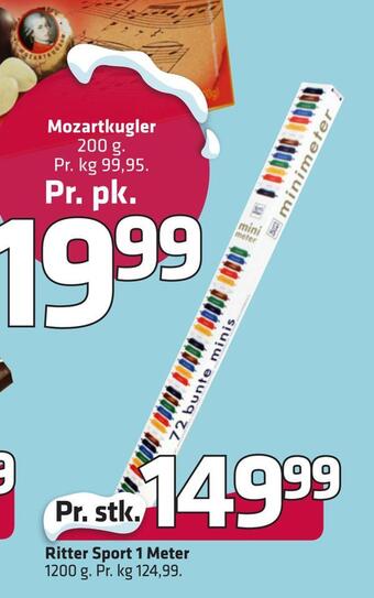 Fleggaard Ritter sport 1 meter tilbud