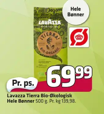 Fleggaard Lavazza tierra bio-økologisk hele bønner tilbud