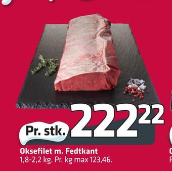 Fleggaard Oksefilet m. fedtkant tilbud