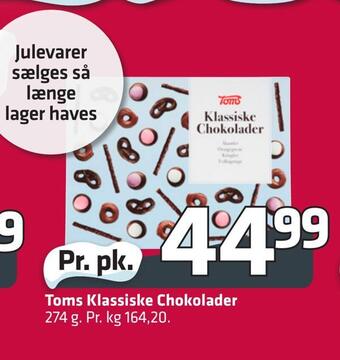 Fleggaard Toms klassiske chokolader tilbud