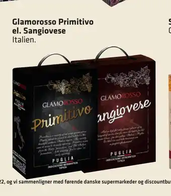 Fleggaard Glamorosso primitivo el. sangiovese tilbud