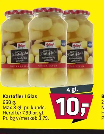 Kartofler i glas