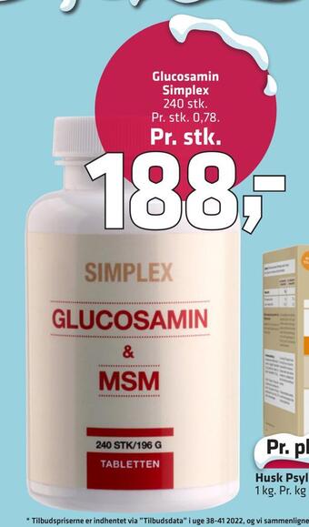 Fleggaard Glucosamin simplex tilbud