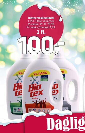 Fleggaard Biotex vaskemiddel tilbud