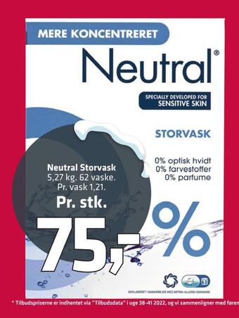 Fleggaard Neutral storvask tilbud