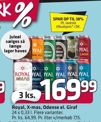 Fleggaard Royal, x-mas, odense el. giraf tilbud