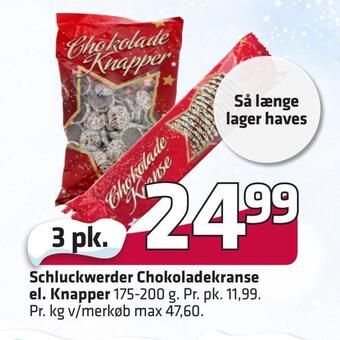 Fleggaard Schluckwerder chokoladekranse el. knapper tilbud