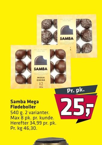 Fleggaard Samba mega flødeboller tilbud