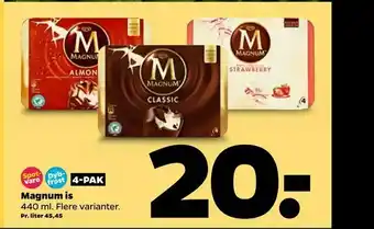 Netto 4-PAK is Magnum tilbud