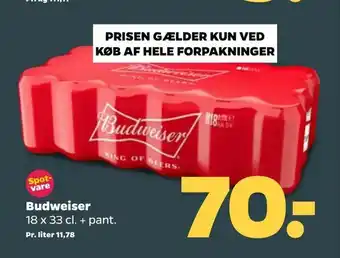 Netto Budweiser tilbud