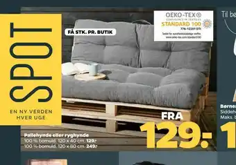 Netto Pallehynde eller ryghynde tilbud