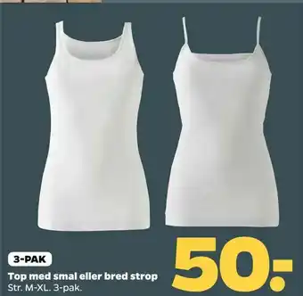 Netto Top med smal eller bred strop tilbud