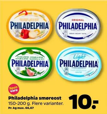 Netto Philadelphia smøreost tilbud