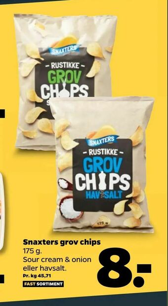 Snaxters grov chips