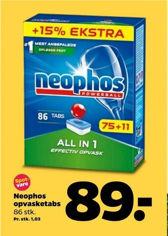 Netto Neophos opvasketabs tilbud